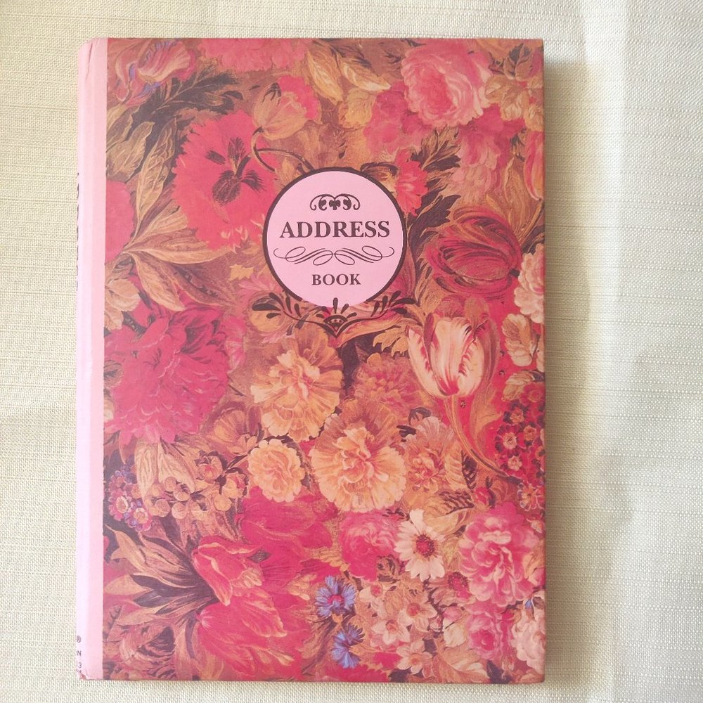Hardcover Address Book with Alphabetical Ordered Pages
